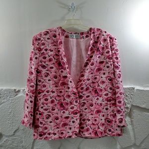 🔵Evan Picone Woman Floral Blazer Sz 22